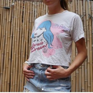 Vintage cropped Katy perry t shirt top soft